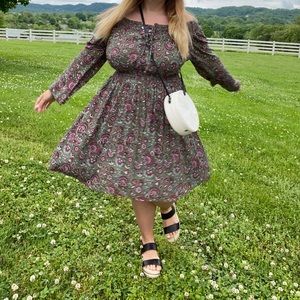 Torrid Olive Green Off the Shoulder Dress Size 1